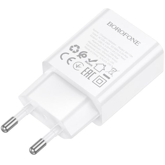 МЗП Borofone BA110A Lemi 7.5W (1USB-A) White | Зображення 2