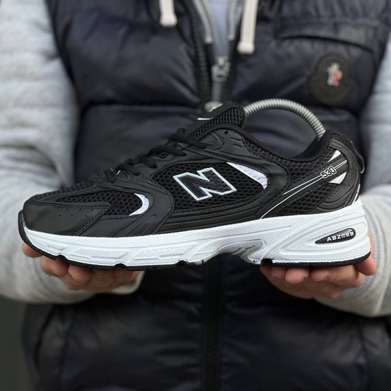 Кросівки весна-літо New Balance колір чорний/білий | Зображення 2