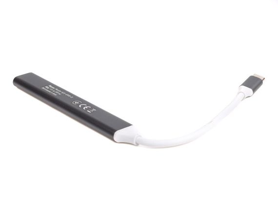 Хаб USB 3.0 Maxxter HU3C-4P1PD-01 | Зображення 2