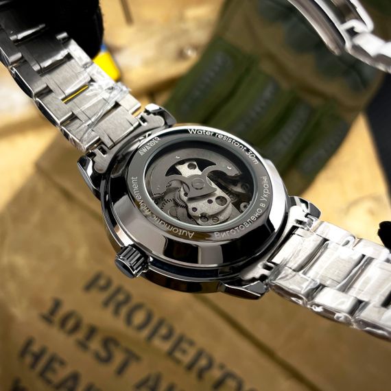 Чоловічий годинник Awarder 022-3D Де би не був Silver-Black Steel | Зображення 3