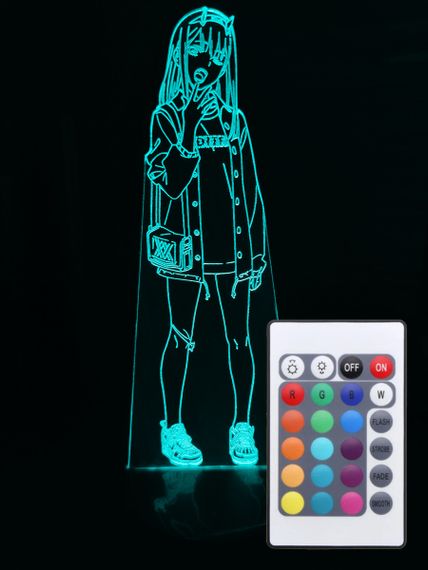 Акриловый светильник-ночник с пультом 16 цветов Зеро Ту 3 tty-n000826