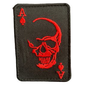 Шевроны  "Карта Пиковий туз" с вышивкой