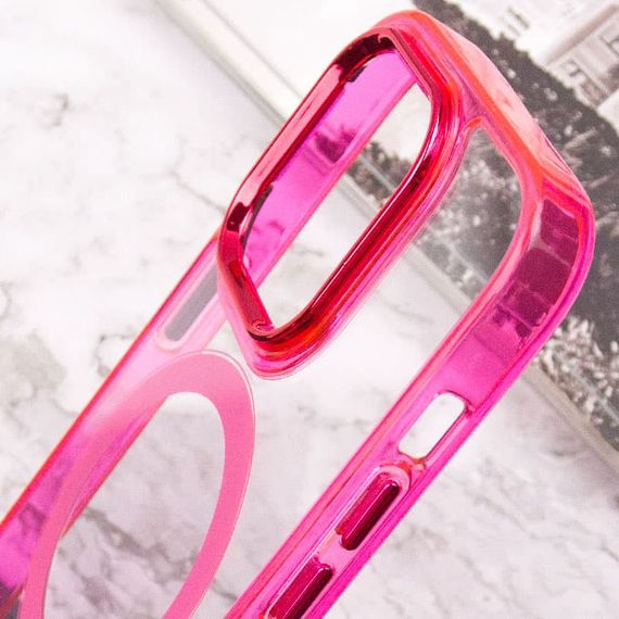 Чехол TPU Iris with MagSafe для Apple iPhone 14 Pro (6.1") Малиновый | Зображення 6