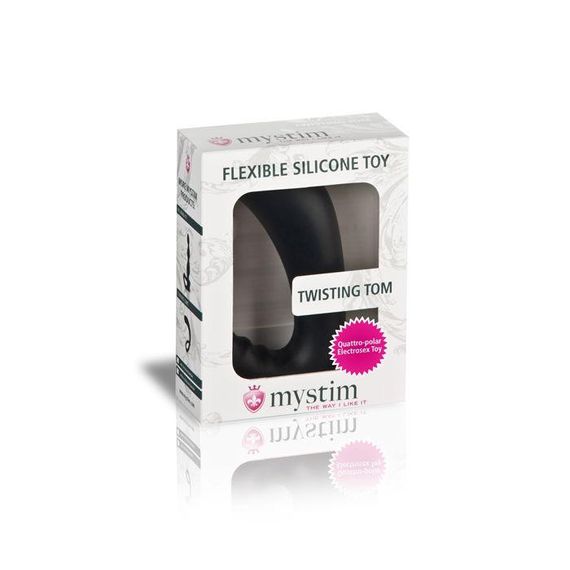 Массажер простаты Mystim Twisting Tom с моделированием формы для электростимулятора, диаметр 3,7см sexstyle | Зображення 5