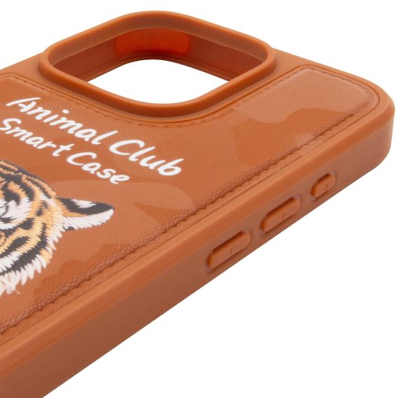 TPU+PC чохол Animal Club для Apple iPhone 16 Pro Max (6.9") Chocolate Brown | Зображення 3