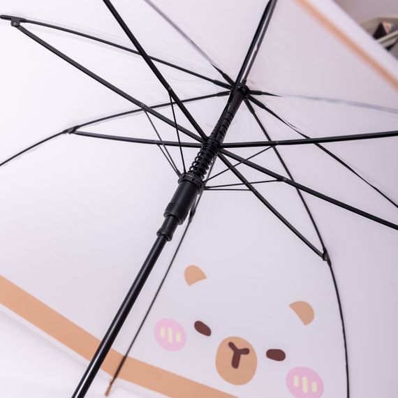 Класична парасолька-тростина напівавтомат з поліестеру 8 спиць діаметр 92 см HP-23-10 | Зображення 1