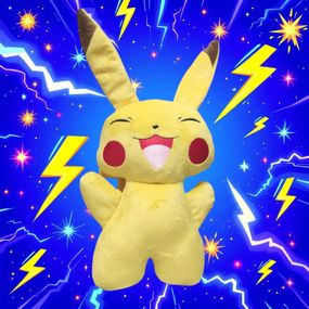 Плюшева іграшка покемон пікачу жовтий подарунок для дитини 30см 4598