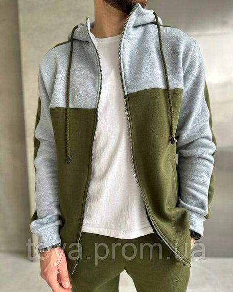 Спортивний костюм колір хакі/сірий розмір XL FI_009702 | Зображення 3
