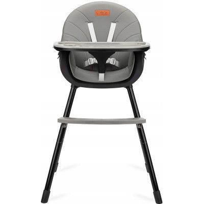 Стульчик для кормления MoMi JUA Flovi black (KRKA00018)