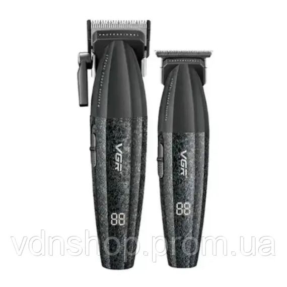 Професійний набір для стрижки волосся VGR V-640 Машинка та триммер з дисплеєм | Зображення 1