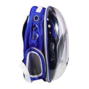 Рюкзак-переноска для животных прозрачный Синий