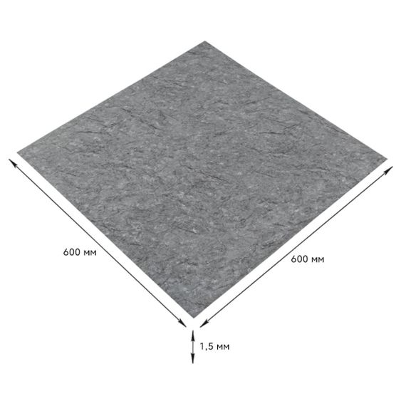 Самоклеюча LVT плитка 600х600х1.5мм (D) SW-00001594 | Зображення 1