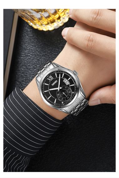 Чоловічий годинник Skmei 9319SIBK Silver-Black | Зображення 2