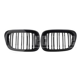 Решетки радиатора компл. BMW 5 E39 96-03 (мат. чёрн. двойная), AutoTechteile, 707 5197, 706 5109