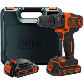 Шуруповерт Black&amp;Decker 18 В, 1.5Ah, 40 Нм, 360-1400 об/мин, кейс (BDCDD186KB)