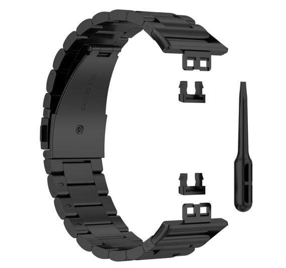 Металевий ремінець Primolux для смарт-годинника Huawei Watch Fit / Fit SE (TIA-B09, TIA-B29, STA-B39) - Black | Зображення 2