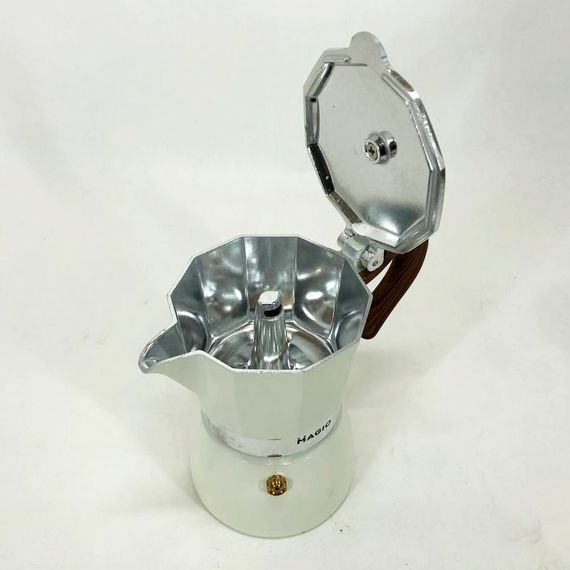 Гейзерна кавоварка Magio MG-1007, гейзерна кавоварка з нержавіючої сталі, кавоварка для дому | Зображення 6