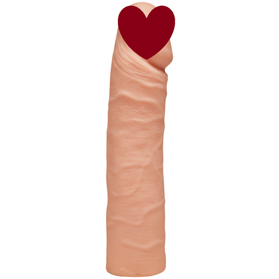 Фалоімітатор подвійний Doc Johnson The D - Double D - 16 Inch - ULTRASKYN, діаметр 4,4 см, Vack-U-Lo Sex Aura