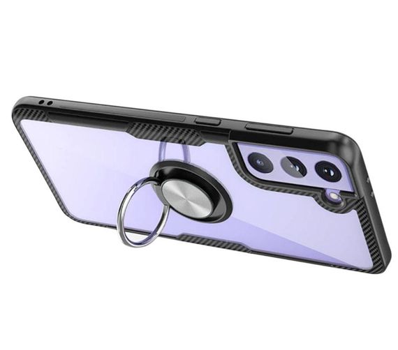 Чохол Primolux Ring Magnetic Stand для Samsung Galaxy S21 Plus (SM-G996) - Black | Зображення 1