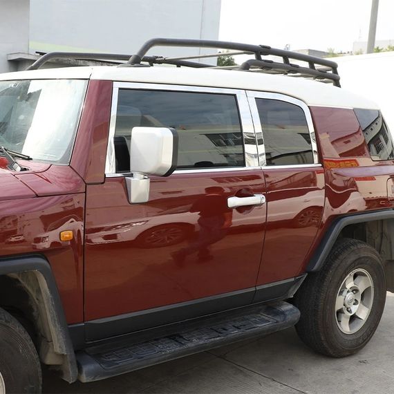 Комплект молдингів на вікна (нержавійка, 16 шт) для Toyota FJ Cruiser | Зображення 5