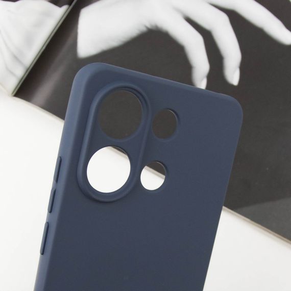 Чехол Silicone Cover Lakshmi Full Camera (AA) для Xiaomi Redmi Note 13 5G Синий / Midnight Blue | Зображення 3