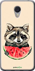 Чохол на Meizu M3 Note Єнотик з кавуном "4605t-256-2448"