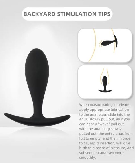 Силіконова анальна втулка Black silicone, розмір М Sex Aura | Зображення 2
