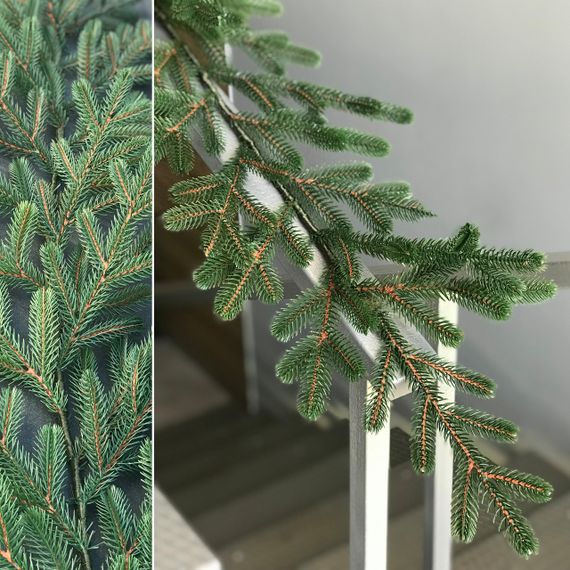 Гірлянда хвойна Traditional лита 1,2 м зелена