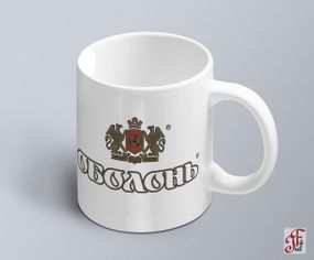 Чашка  з принтом логотипу Оболонь