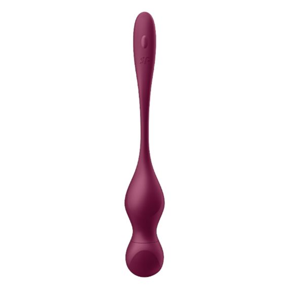 Вагинальные шарики с вибрацией Satisfyer Love Birds Vary, бордовые Sex Aura | Зображення 5