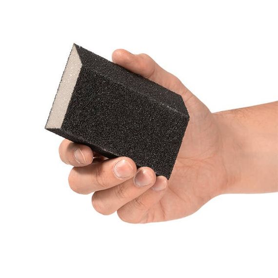 Губка для шліфування трапеція 110*75*54*25 мм, оксид алюмінію К60 INTERTOOL HT-08061 | Зображення 3