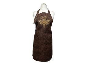 Фартух жіночий для готування з вишивкою бджіла ONESIZE коричневий 00136