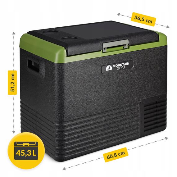 Холодильник туристичний компресорний Mountain Goat LIBERTY 45.3 л електричний, переносний Black/Olive (P-5905973404914) | Зображення 8