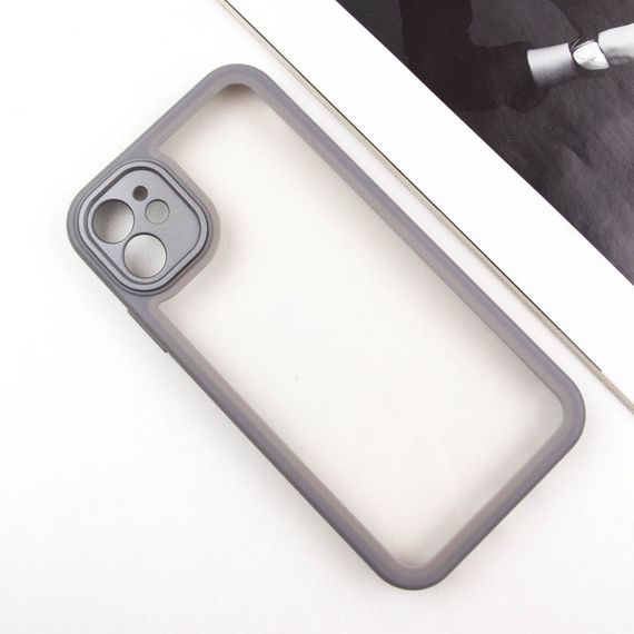 TPU чехол Transparent + Colour 1,5mm для Apple iPhone 12 (6.1") | Зображення 3