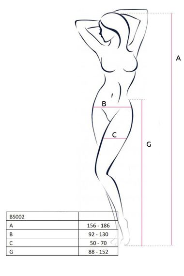 Бодістокінг Passion BS002 white, імітація панчіх і пояса sexstyle | Зображення 1