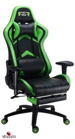 Кресло геймерское GT Racer X-2534-F BlackGreen