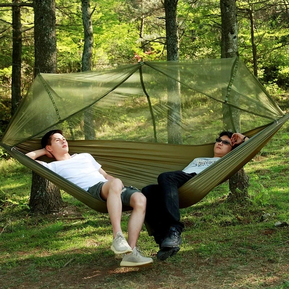 Туристичний гамак із москітною сіткою Hammock With Net ARMY | Зображення 2