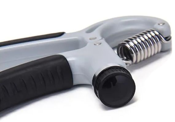 Еспандер кистьовий EasyFit (з лічильником) 5-60 кг для рук з регульованим навантаженням Чорно-сірий (EF-1905-B) | Зображення 1