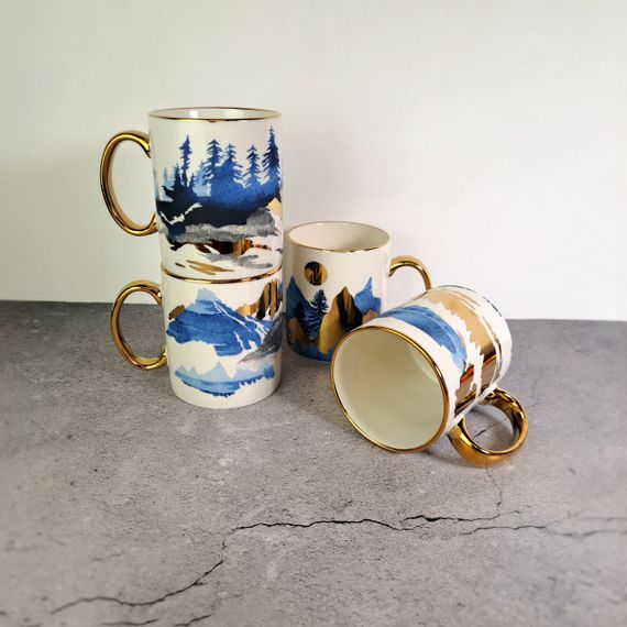 Чашка Золоті гори VT-C-202435 Vittora 435мл | Зображення 6