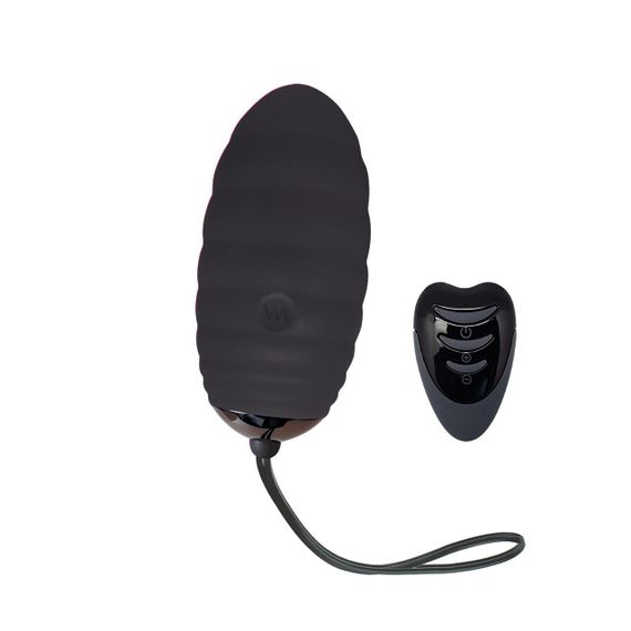 Віброяйце Adrien Lastic Ocean Breeze 2.0 Black з пультом ДУ для вагінальної стимуляції, 10 режимів вібрації, водостійке IPX4 | Зображення 2