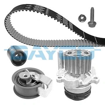 Водяной насос + комплект ГРМ SKODA SUPERB, SEAT LEON, FORD GALAXY, DAYCO (KTBWP3423) | Зображення 1