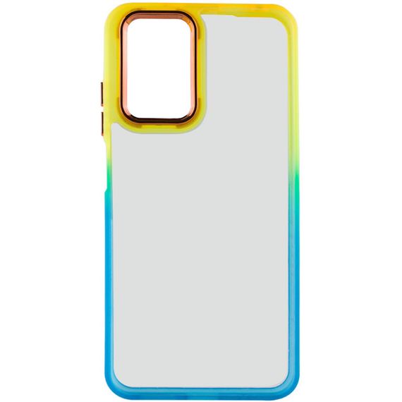 Чохол TPU+PC Fresh sip series для Realme C67 4G Бірюзовий / Помаранчевий | Зображення 1