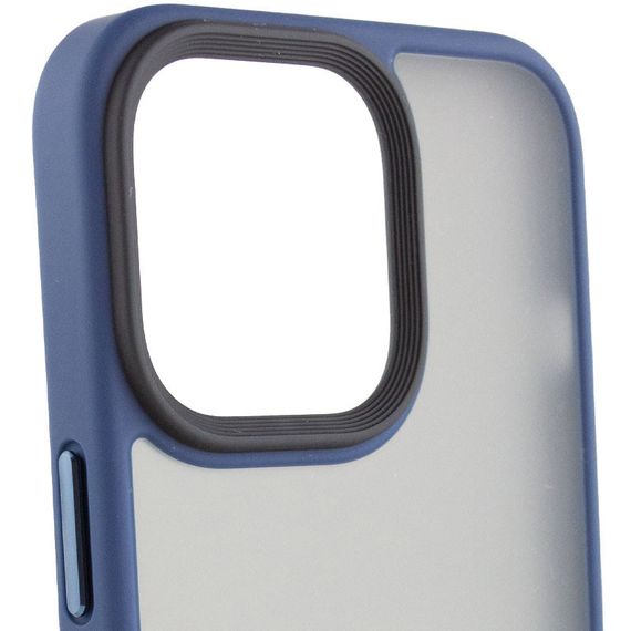 TPU+PC чохол Metal Buttons with MagSafe для Apple iPhone 15 Pro Max (6.7") TPU+PC, Синій | Зображення 1