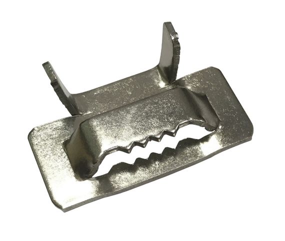 Скрепа бандажна СБн-20 PRO 100шт сталь нержавіюча для стрічки бандажної Ny95505349