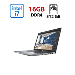 Ноутбук Б-клас Dell Precision 3560 / 15.6" (1920x1080) IPS / Intel Core i7-1185G7 (4 (8) ядра по 1.2 - 4.8 GHz) / 16 GB DDR4 / 512 GB SSD / Intel Iris Xe Graphics / WebCam б/в