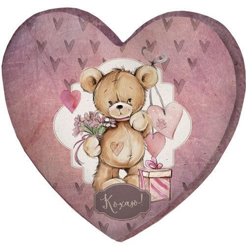 Подушка сердце 3D Кохаю! 40х40х7,5 см (3DPS_18L030)
