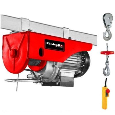 Лебедка Einhell тельфер TC-EH 250, 500Вт, до 250кг, трос 12м (2255130)