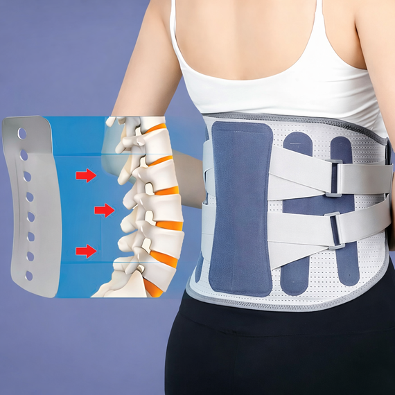 Корсет для спины универсальный с ремнями Belt / Корректор осанки / Пояс для спины | Зображення 1