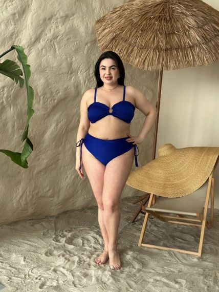 Роздільний синій купальник PLUS SIZE | Зображення 1