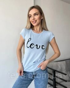 Футболка для жінок колір блакитний FI_007565